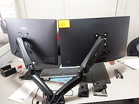 2x computerscherm samsung & beugel - afbeelding 2 van  4