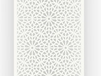 2x deco element mouharabiy 180x90cm crème - afbeelding 1 van  3