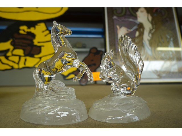 2x dierenbeeld cristal d'arques - afbeelding 1 van  3