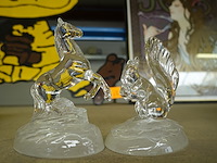 2x dierenbeeld cristal d'arques - afbeelding 1 van  3