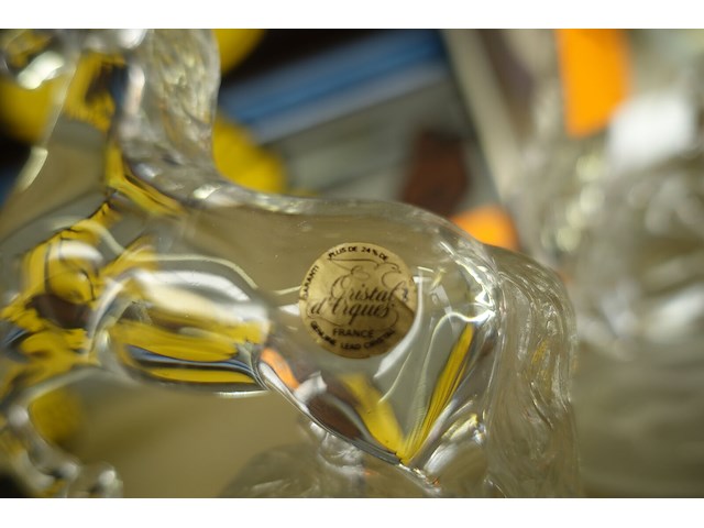 2x dierenbeeld cristal d'arques - afbeelding 3 van  3