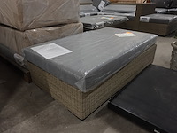 2x diphano outdoor poef/salontafel wicker - afbeelding 2 van  3
