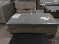 2x diphano outdoor poef/salontafel wicker - afbeelding 1 van  3