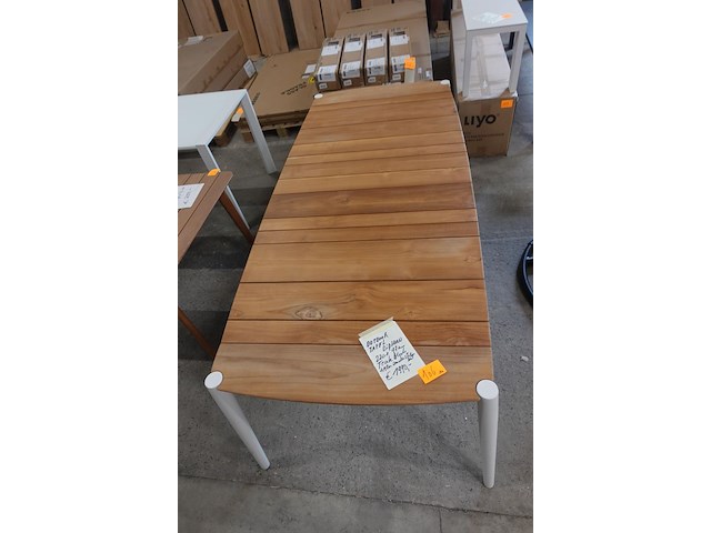 2x diphano outdoor tafel teak - afbeelding 4 van  5