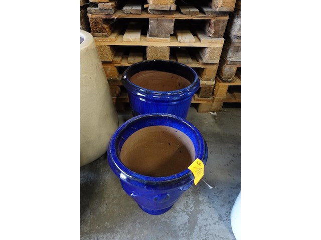 2x diverse bloempot - afbeelding 1 van  3