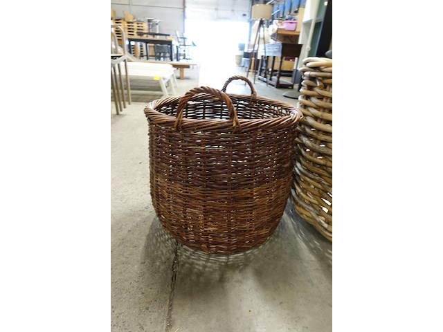 2x diverse rieten mand - afbeelding 2 van  4