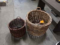 2x diverse rieten mand - afbeelding 4 van  4
