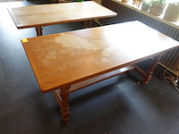 2x diverse tafel in hout - afbeelding 3 van  7