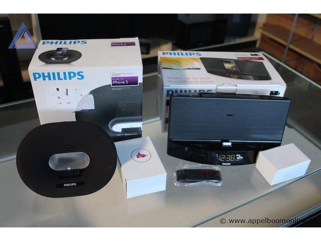 2x docking station philips, modellen ds1155 en dc390, voor ipod/iphone, werking niet gekend - afbeelding 2 van  2