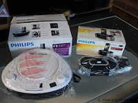 2x docking station philips, voor ipod/iphone, met radio en cd-speler, werking niet gekend - afbeelding 2 van  2