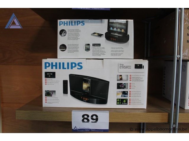 2x docking system, philips, for ipod/iphone, werking niet gekend - afbeelding 1 van  2