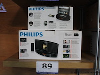 2x docking system, philips, for ipod/iphone, werking niet gekend - afbeelding 1 van  2
