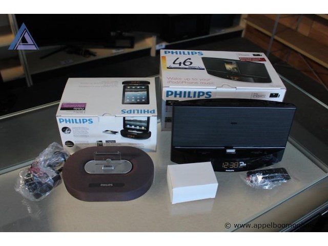 2x docking system, philips, for ipod/iphone, werking niet gekend - afbeelding 2 van  2