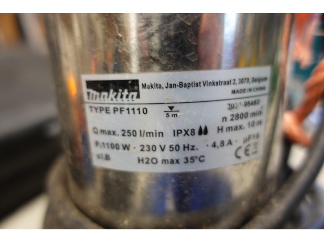 2x dompelpomp makita - afbeelding 3 van  5