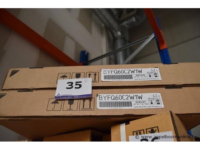 2x doos airco onderdelen, daikin, byfq60c2w1w, werking niet gekend - afbeelding 1 van  3