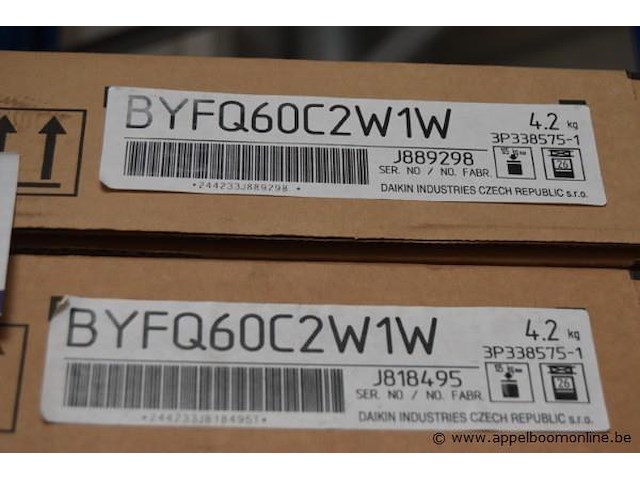 2x doos airco onderdelen, daikin, byfq60c2w1w, werking niet gekend - afbeelding 2 van  3