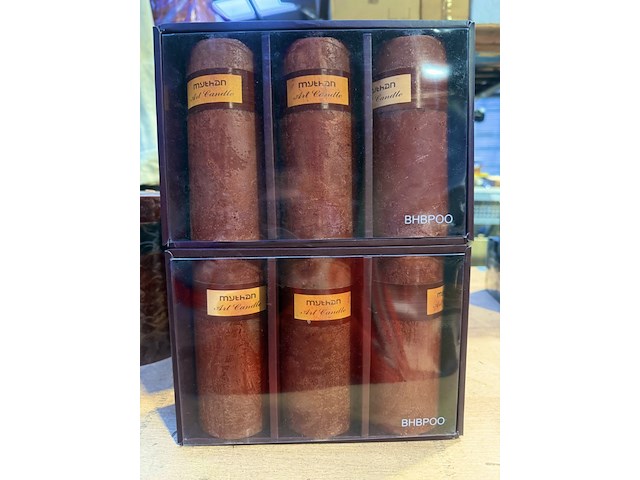 2x doos cosy candle bordeaux - afbeelding 1 van  1