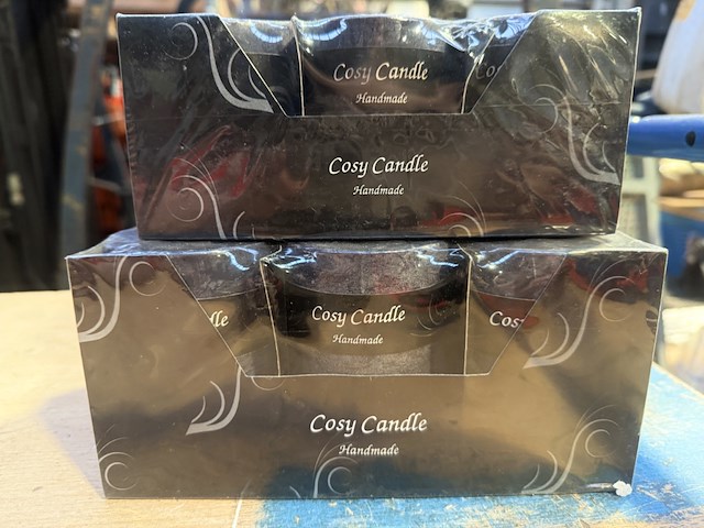 2x doos cosy candle donkerblauw - afbeelding 1 van  1