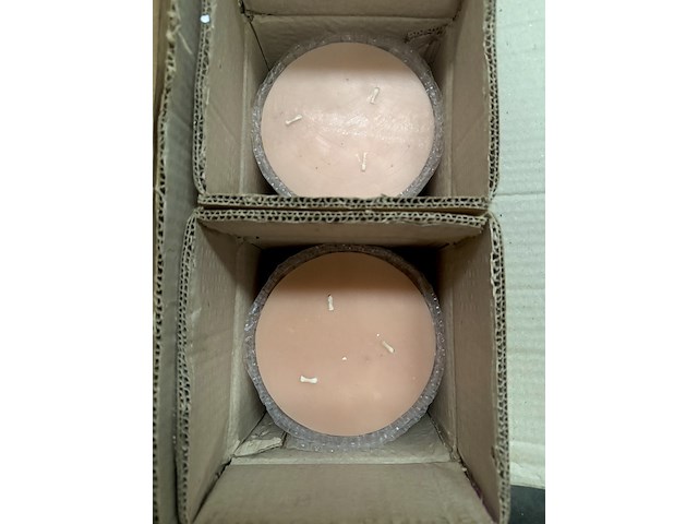 2x doos cosy candle xl lichtroze - afbeelding 1 van  1