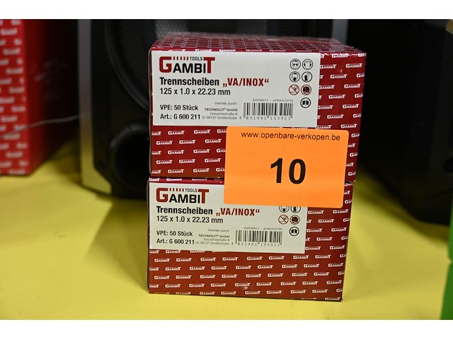 2x doos gambit slijpschijven va/inox - afbeelding 1 van  2