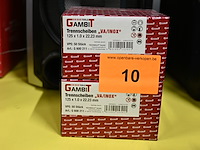 2x doos gambit slijpschijven va/inox