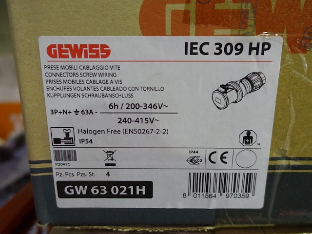 2x doos gewiss stekker - afbeelding 2 van  2