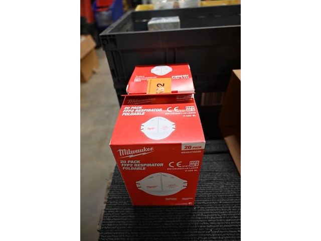2x doos milwaukee ffp2 maskers - afbeelding 1 van  1