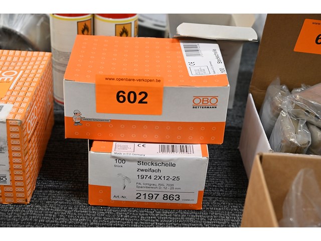 2x doos obo dubbele plugklem. - afbeelding 1 van  2