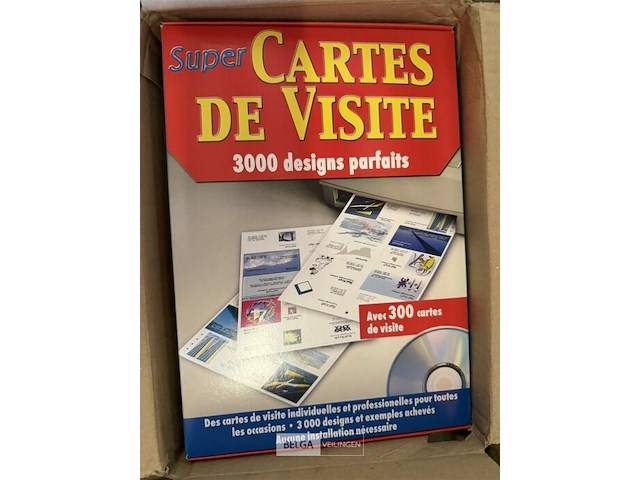 2x doos printpapier voor naamkaartjes + enveloppen - afbeelding 1 van  3