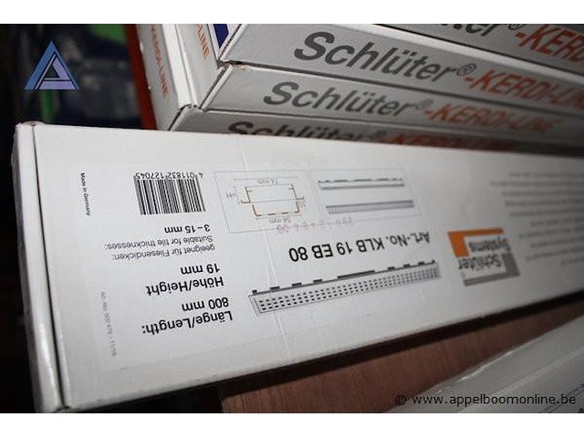 2x douche-afvoersysteem - schlüter - kerdi-line kld e 100 - afbeelding 3 van  3