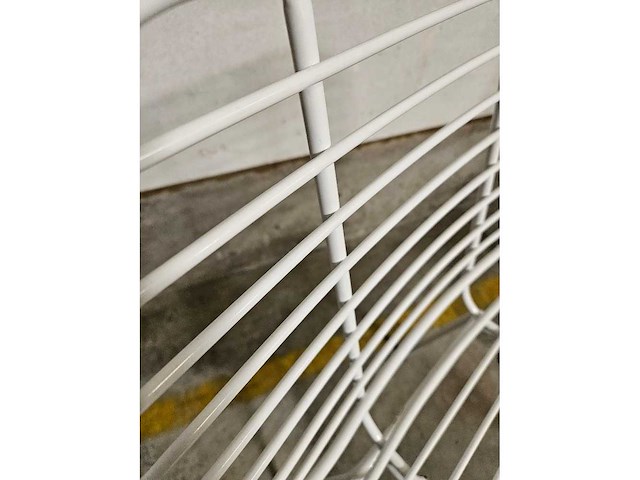 2x draadstoel metaal wit - afbeelding 5 van  5