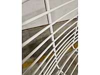 2x draadstoel metaal wit - afbeelding 5 van  5