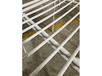 2x draadstoel metaal wit - afbeelding 4 van  5