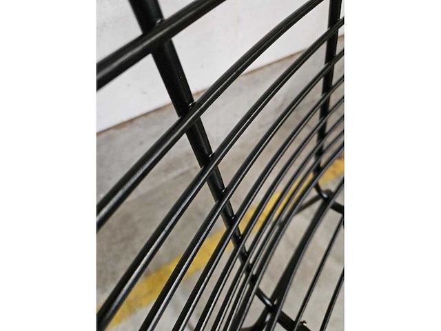 2x draadstoel metaal zwart - afbeelding 5 van  6