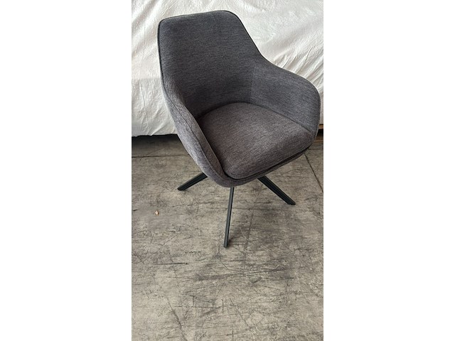 2x draaistoel antraciet - afbeelding 1 van  1