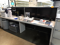2x dubbel bureaumeubel + wandkast - afbeelding 1 van  5