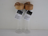 2x dubbelwandige glazen fles: 0,4l migros - afbeelding 1 van  4