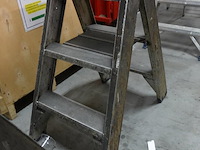 2x dubbelzijdige alu ladder - afbeelding 3 van  4