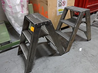 2x dubbelzijdige alu ladder - afbeelding 4 van  4