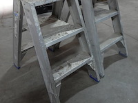 2x dubbelzijdige alu ladder - afbeelding 2 van  3