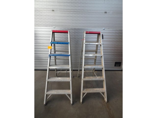 2x dubbelzijdige alu trapladder altrex - afbeelding 1 van  2