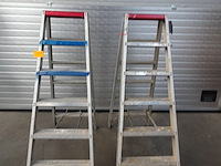 2x dubbelzijdige alu trapladder altrex - afbeelding 1 van  2