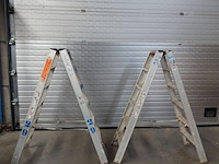 2x dubbelzijdige alu trapladder altrex - afbeelding 2 van  2