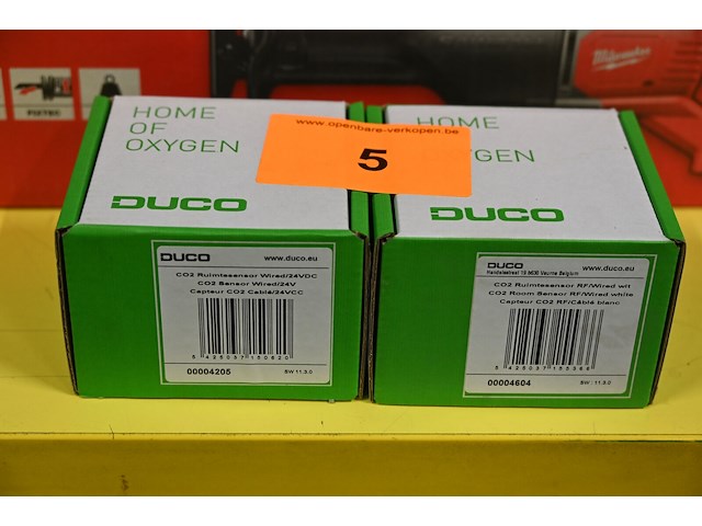 2x duco ruimtesensor met bediening - afbeelding 1 van  2
