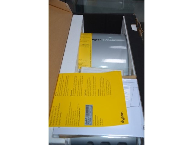 2x dyson airblade ab01 aluminium handdrogers, werking onbekend (b421) - afbeelding 5 van  8