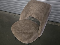 2x eetkamerstoel aimoo bruine ribbel - afbeelding 2 van  7