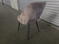 2x eetkamerstoel aimoo bruine ribbel - afbeelding 7 van  7