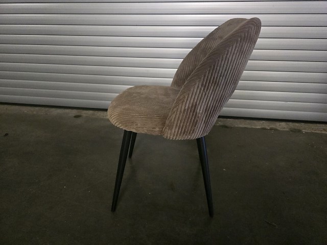 2x eetkamerstoel aimoo bruine ribbel - afbeelding 6 van  7