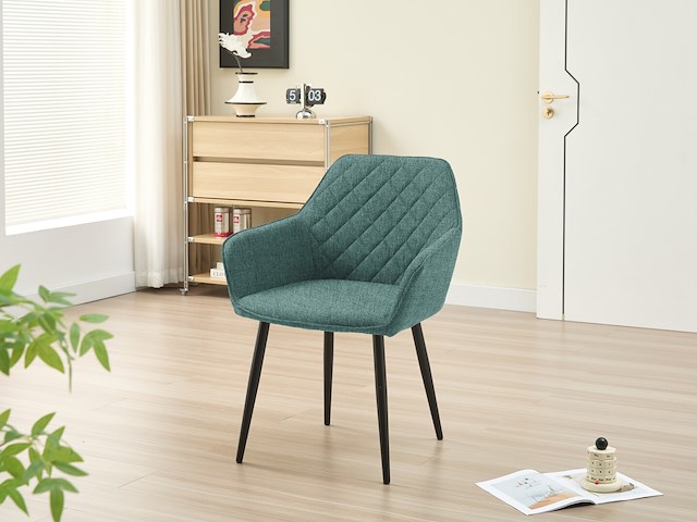 2x eetkamerstoel anna pine fabrics - afbeelding 6 van  7