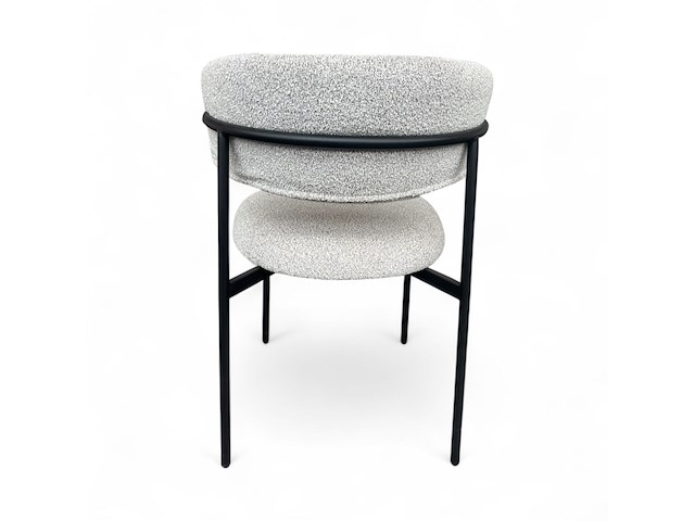 2x eetkamerstoel bouclé beige - afbeelding 3 van  3